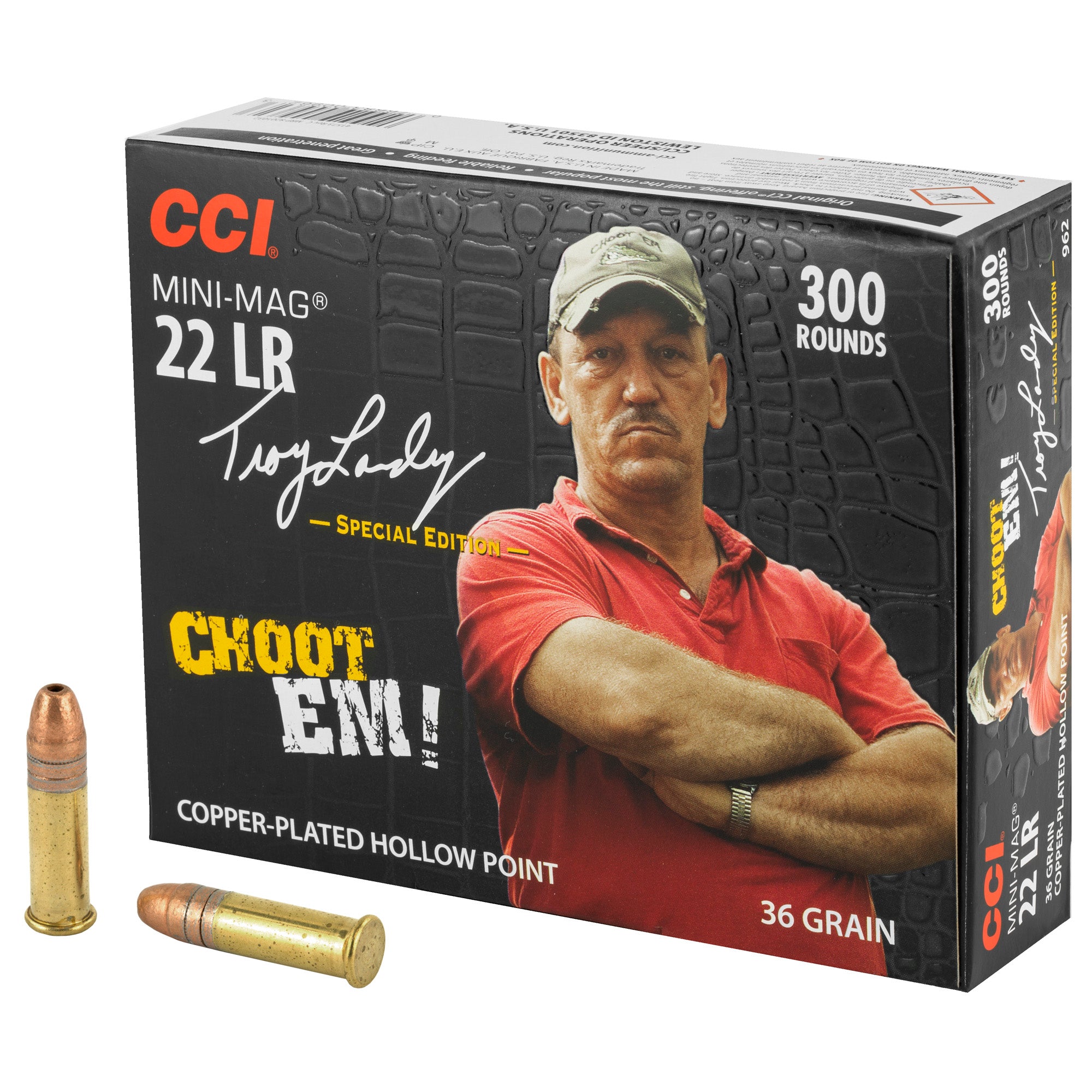 CCI 962 Mini-Mag Varmint Jacketed Hollow Point JHP 36 Grain .22 Long Rifle