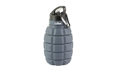 Caliber Gourmet Silicone Collapsible Grenade-Style Water Bottle, 580ml CBG-TMS-GRENADE
