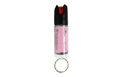 Caliber Gourmet Smith and Wesson Pepper Spray 0.5oz Pink Keychain SWP-1201P