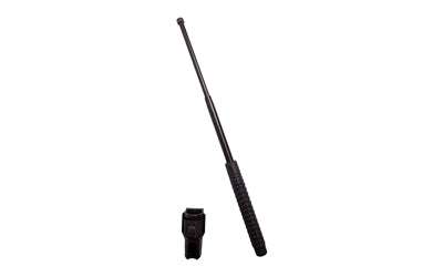 Caliber Gourmet Uzi Expandable Baton 21" Expanded 8.25" Closed Rubber Grip Black UZI-EXB-21H