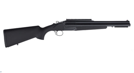 Charles Daly 930110 Triple Threat Full Size 12 Gauge Break Open 3" 3 18.50" Blued Triple Barrel, Blued Steel Receiver w/Picatinny Rail, Checkered Black Synthetic Stock, Right Hand