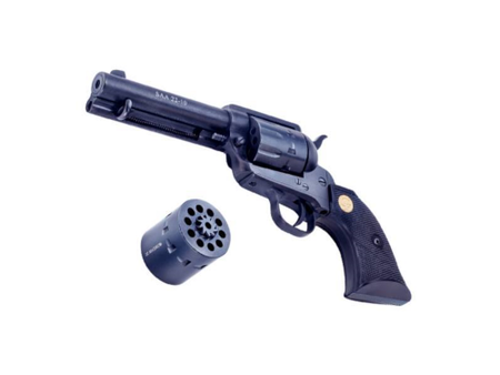 Chiappa Firearms CF340160D SAA 1873 Medium Frame 22 LR/22 WMR 10 Shot, 5.50" Blued Steel Barrel, Blued Steel Frame, Blued Cylinder, Black Polymer Grip, Exposed Hammer
