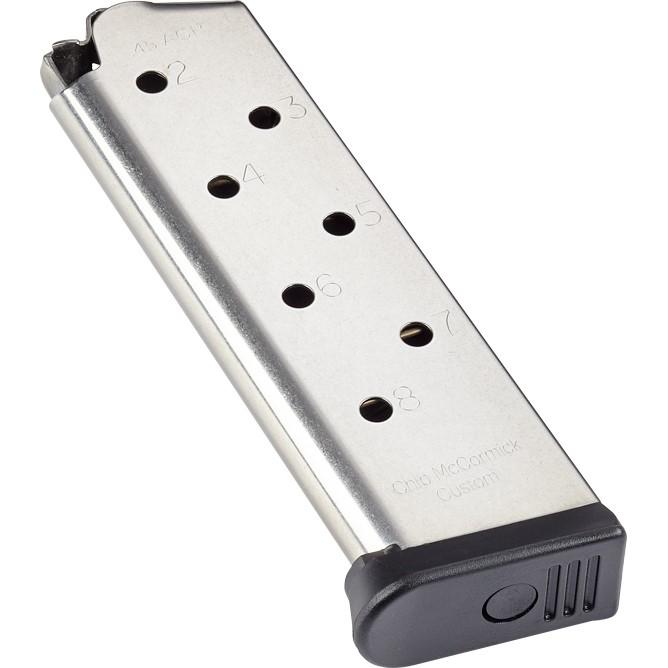 Chip McCormick RPM Railed Power Handgun Magazine Stainless .45 ACP 8-Round