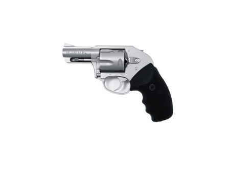 Charter Arms 74410 Bulldog Duty Large 44 Special, 5 Shot 2.50" Matte Stainless Steel Barrel, Cylinder & Frame w/Black Finger Grooved Rubber Grip