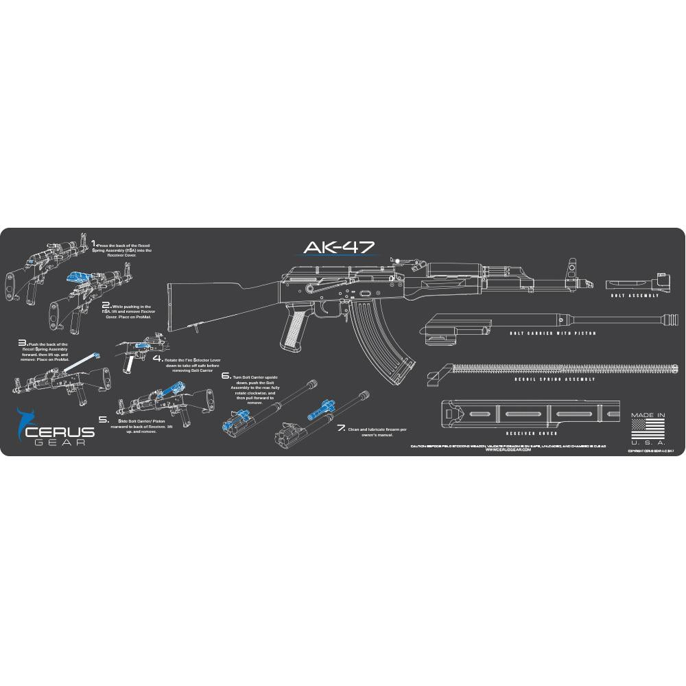 Cerus Gear 12x36 AK-47 Instructional Field Strip ProMat Grey