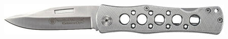 S&W Extreme Ops 3.5" Drop Point Lockback Folding Knife with Aluminum Handle