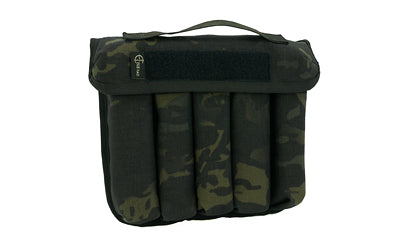 Cole-TAC Can Caddy Standard Size 5-Slot Suppressor Tote 500D Nylon Multicam Black CD106