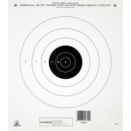 Champion Paper Targets GB-2 50 Yard Timed & Rapid Fire 12-Count