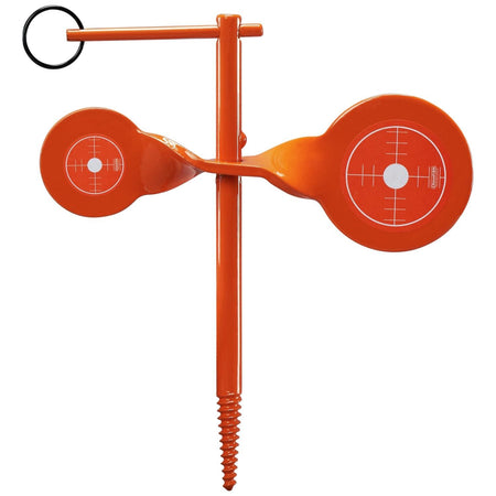Champion Rimfire Screw-In Double Gong Spinner Target Steel Orange .22 Cal