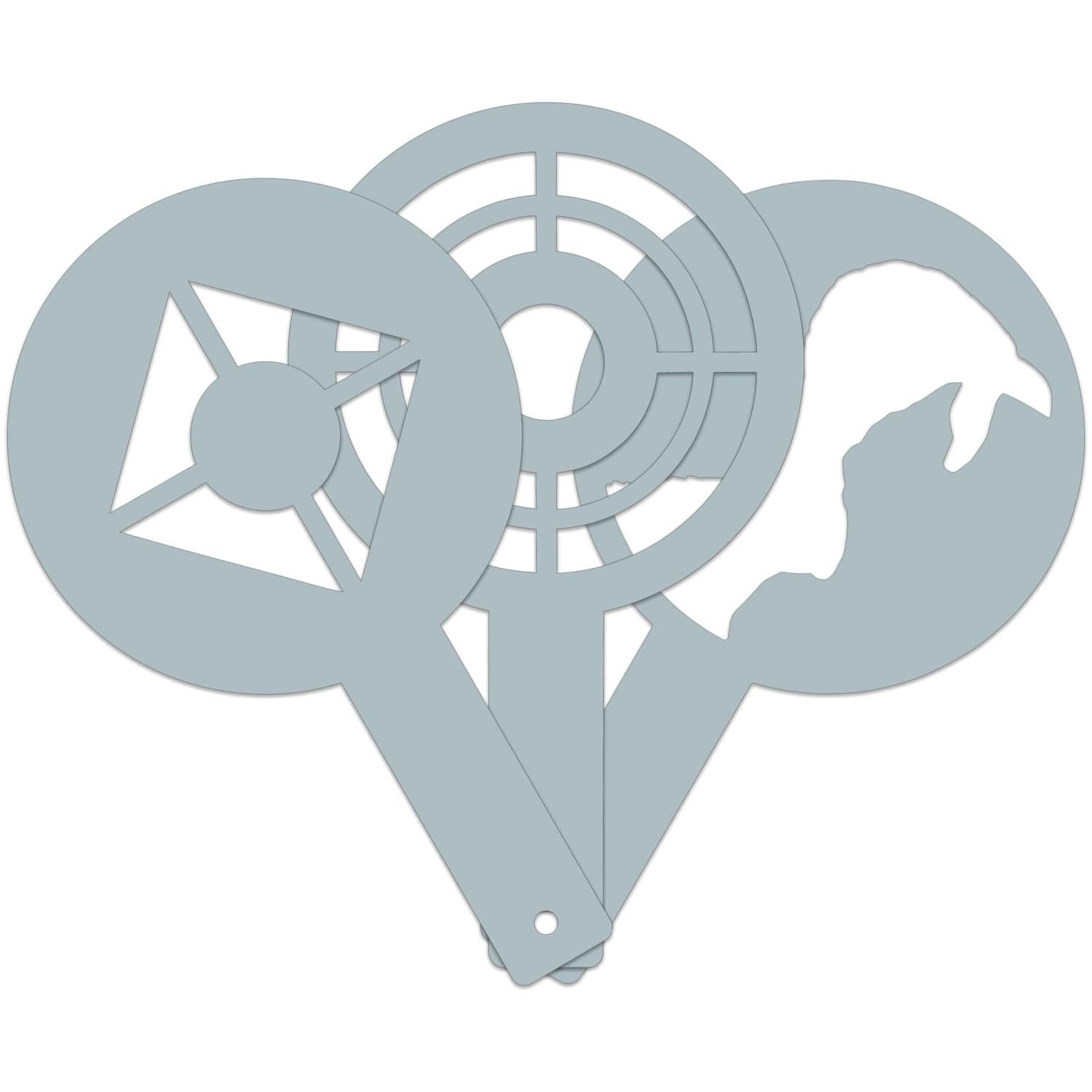 Champion AR500 Center Mass Steel Target Stencils 3-Pack