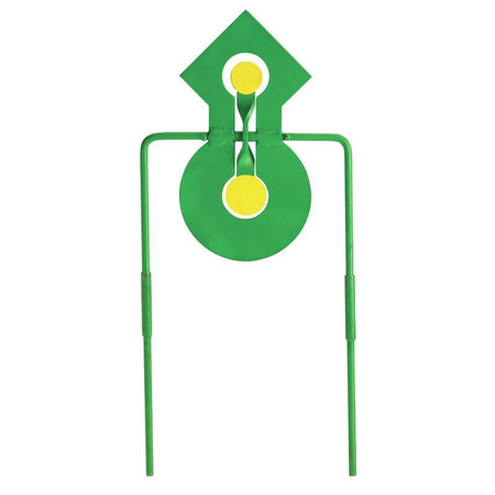 Champion .22 Double Reaction Metal Spinner Shooting Target Green/Yellow
