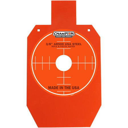 Champion AR500 Center Mass 66% IPSC Steel Target 3/8 Inch Orange