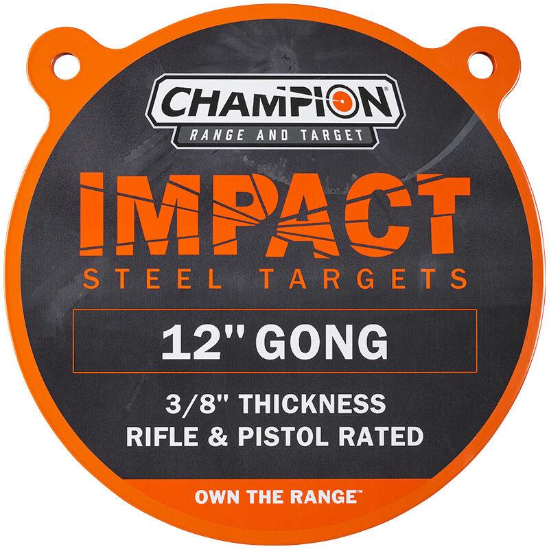 Champion Impact Steel Gong Shooting Target 12" Round AR500 Centerfire