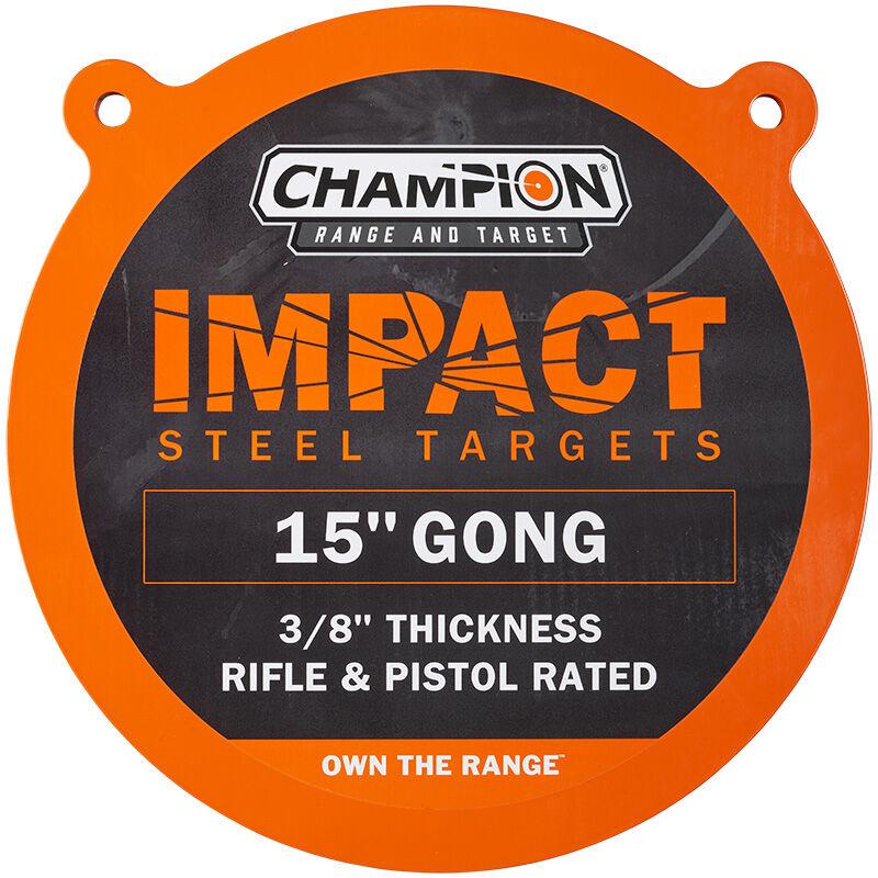 Champion Impact Steel Gong Target 15" Round AR500 3/8" Centerfire