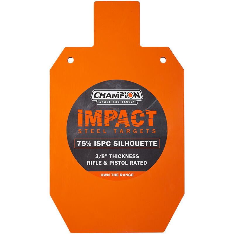 Champion Impact Steel Silhouette 75% IPSC Rifle-Rated Target Orange