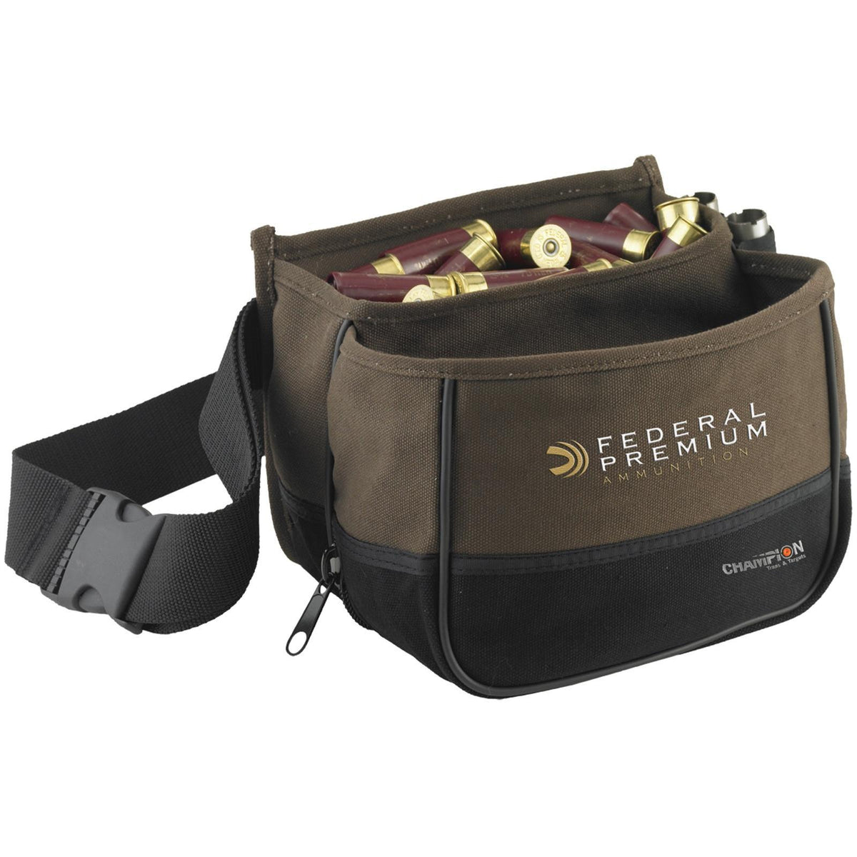 Champion Trapshooting Double Box Shell Pouch Tan