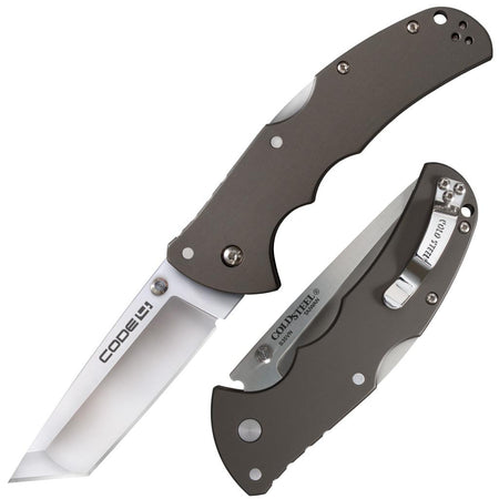 Cold Steel Code-4 Tanto Lockback Folding Knife 3.5" Satin Blade