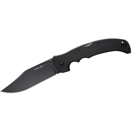 Cold Steel Recon XL Folding Knife 5.25" Clip Point Blade Black PVD