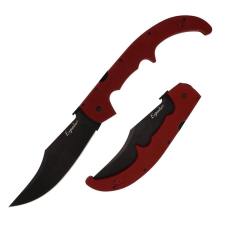 Cold Steel Espada XL Folding Pocket Knife 7.5" Clip Point Ruby Red