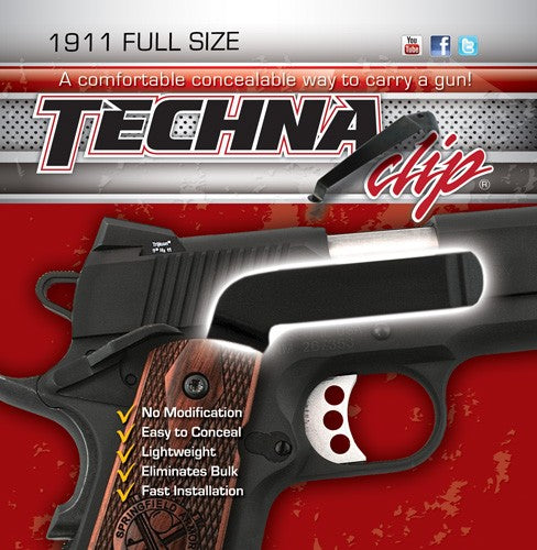 Techna Clip Handgun Retention Belt Clip for Colt 1911 & Commander Right Side