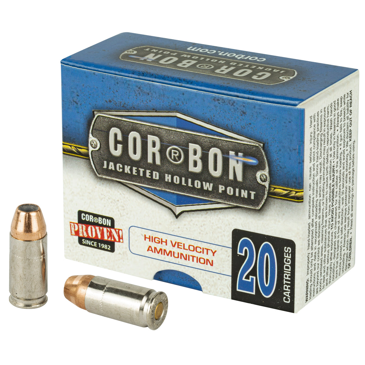 Cor-Bon 990 Self Defense +P Jacketed Hollow Point JHP 90 Grain 9mm Luger/Parabellum