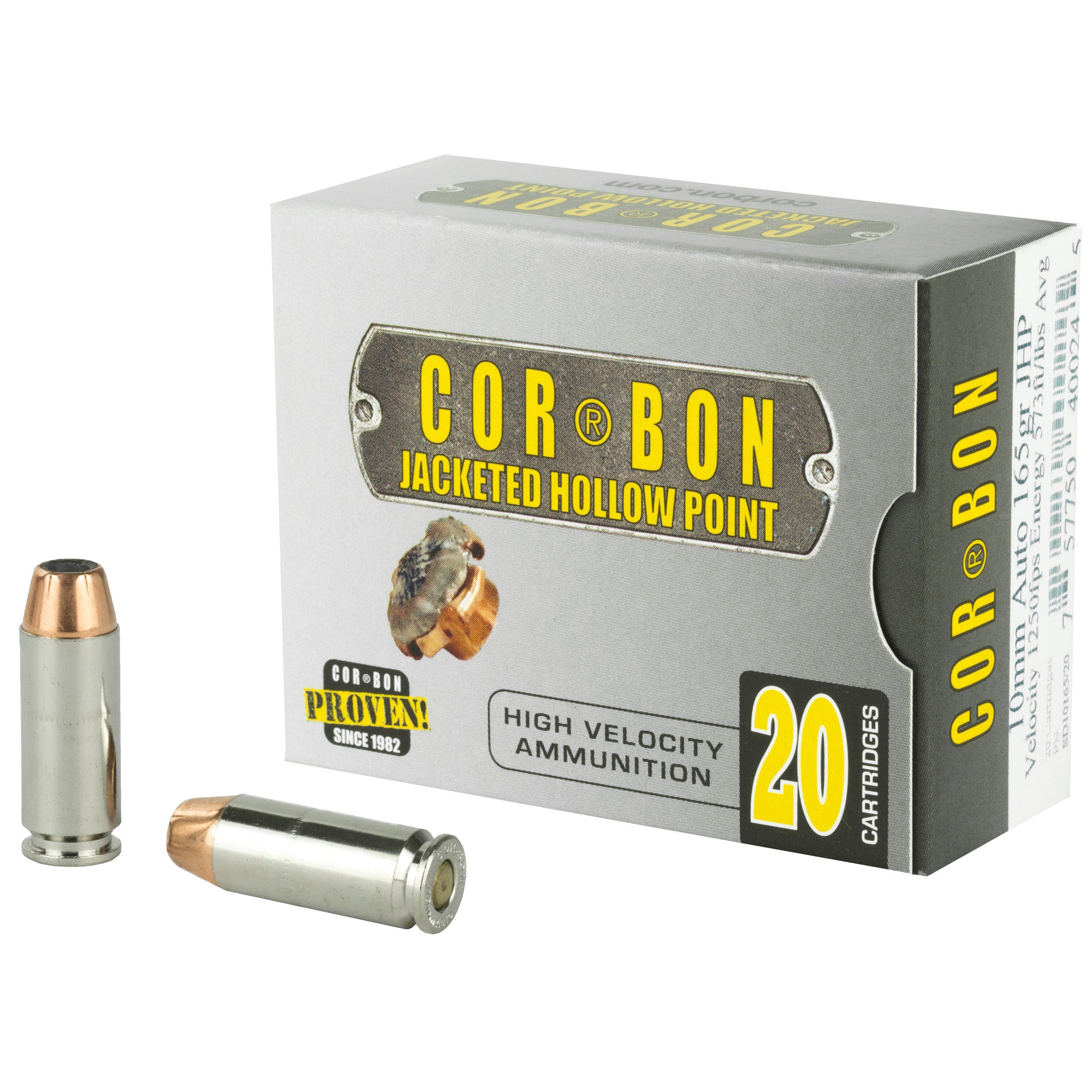 Cor-Bon Self Defense 10mm Auto 165 gr JHP ammo