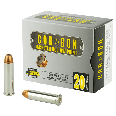 Cor-Bon 357110 Self Defense Jacketed Hollow Point JHP 110 Grain .357 Magnum