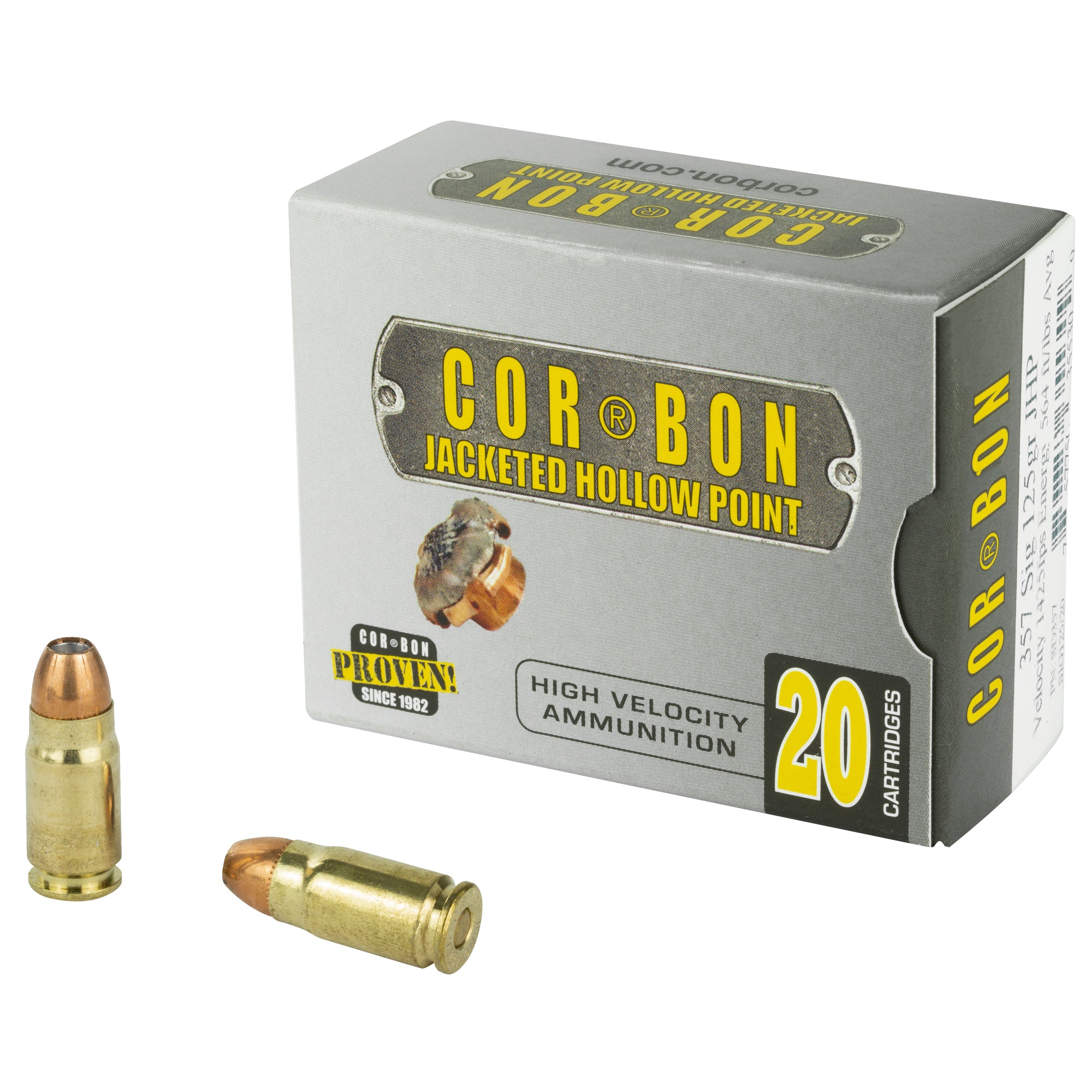 Cor-Bon 357SIG125 Self Defense Jacketed Hollow Point JHP 125 Grain .357 Sig