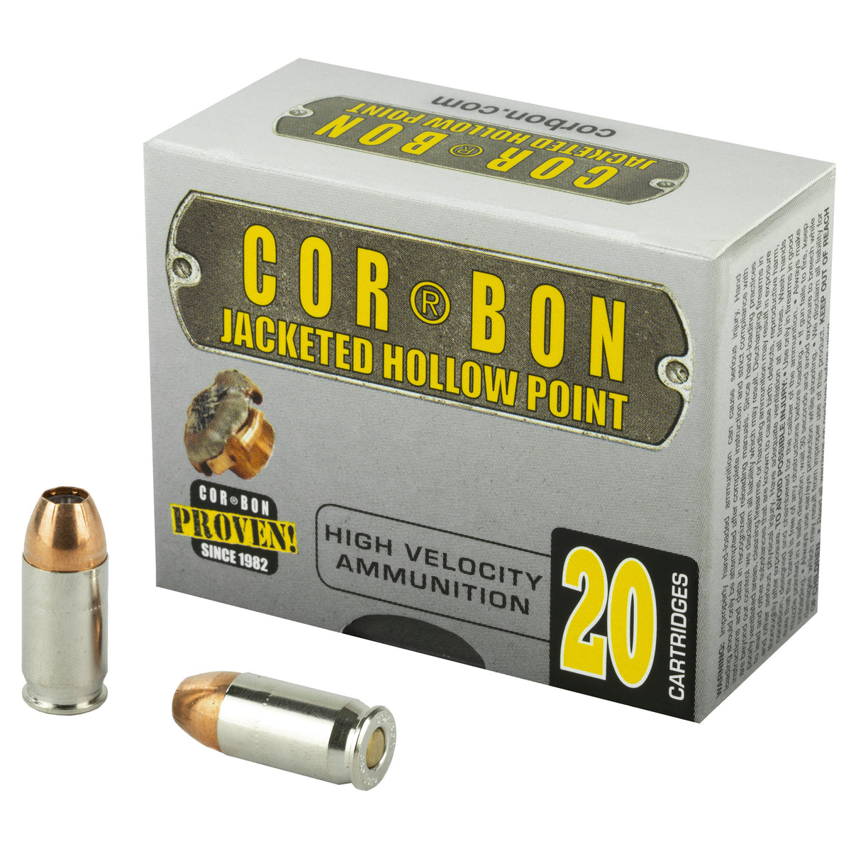 Cor-Bon 38090 Self Defense Jacketed Hollow Point JHP 90 Grain .380 ACP/Auto