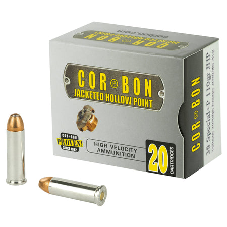 Cor-Bon 38110 Self Defense +P Jacketed Hollow Point JHP 110 Grain .38 Special