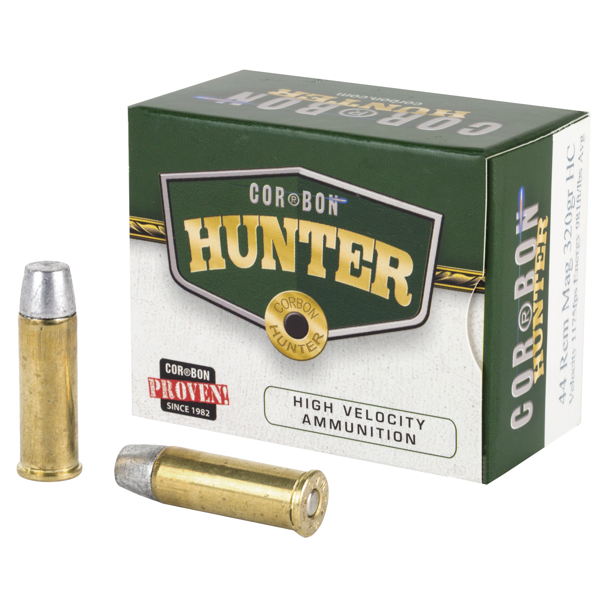 Cor-Bon Hunting Hard Cast .44 Magnum 320 gr JHP ammo
