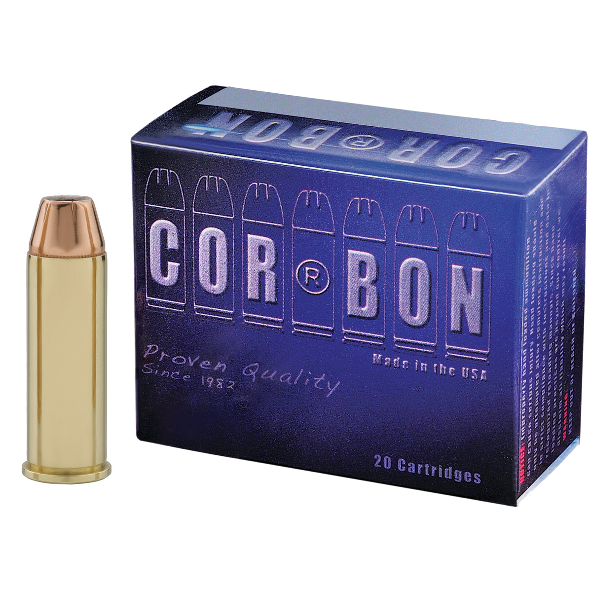 Cor-Bon SD44S16520 Self Defense Jacketed Hollow Point JHP 165 Grain .44 S&W Special