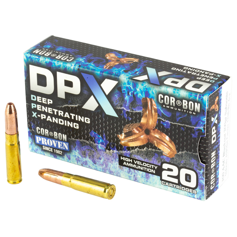 Cor-Bon Deep Penetrating X bullet Subsonic .300 AAC Blackout 200 gr JHP ammo