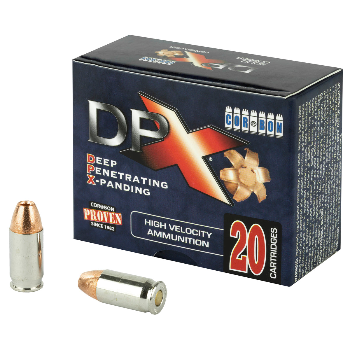 Cor-Bon DPX38080 Deep Penetrating X bullet XPB Jacketed Hollow Point JHP 80 Grain .380 ACP/Auto