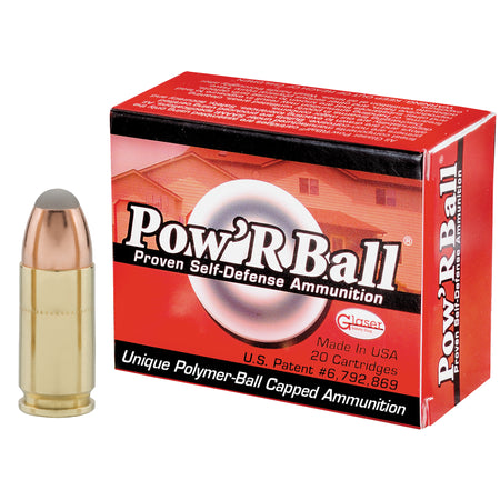 Cor-Bon PB9100 Glaser Pow'rBall +P Jacketed Hollow Point JHP 100 Grain 9mm Luger/Parabellum