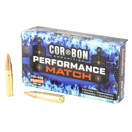 Cor-Bon Performance Match .300 AAC Blackout 150 gr FMJ ammo