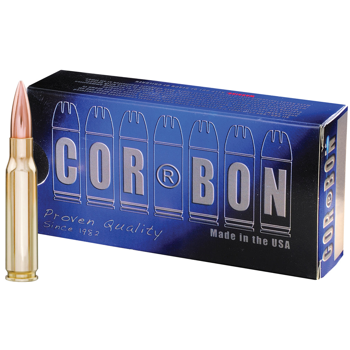 Cor-Bon PM308S185 Performance Match Subsonic Full Metal Jacket FMJ 185 Grain .308 Win / 7.62x51mm