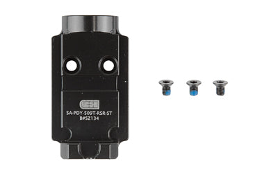C&H Precision V4 Optic Mounting Plate for Springfield Prodigy to Holosun 509T, Integrated Rear Sight, Black