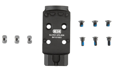 C&H Precision V4 Optic Mounting Plate for Springfield Prodigy to Holosun EPS/EPS Carry, Matte Black