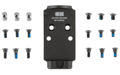 C&H Precision V4 Optic Mounting Plate for Springfield Prodigy to Trijicon RMR/Holosun 407C/507C/508T, Black
