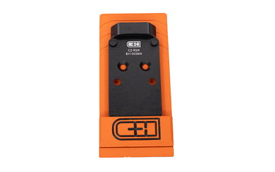 C&H Precision V4 Optic Mounting Plate, CZ P-10 Optic Ready to Trijicon RMR/SRO & Holosun 407C/507C/508T, Black CZ-RSH