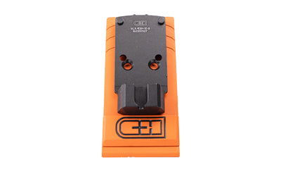 C&H Precision V4 Optic Mounting Plate, Sig P320 X-FIVE/M17/M18 Romeo1Pro/DPP Cut to Trijicon RMR/SRO & Holosun 407C/507C/508T, Black SGX-RSH-10-8