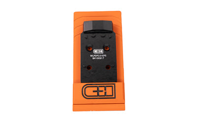 C&H Precision V4 Optic Mounting Plate for Walther PDP 2.0 to Holosun EPS/EPS Carry, Black Anodized