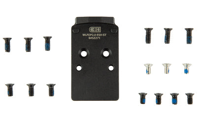 C&H Precision Optic Mounting Plate for Walther PDP 2.0 to RMR/SRO/RCR/407C/507C, Anodized Black
