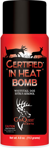 Conquest Scents Certified In Heat Deer Lure Aerosol 4 oz