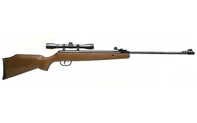 Crosman Optimus Break Barrel Air Rifle, .177 Pellet, Hardwood Stock, 4x32 Scope, 1200 FPS