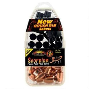 Harvester Muzzleloading .50 Cal 300 gr .451 Funnel Point MAG Bullets with Crush Rib Sabot 20/pk