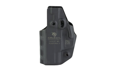Crucial Concealment Covert IWB Holster, Ambidextrous, Kydex, Black, Fits Ruger Max-9