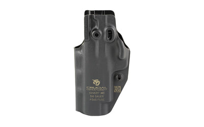 Crucial Concealment Covert IWB Holster, Ambidextrous, Fits Sig P365 Fuse, Kydex, Black 1413