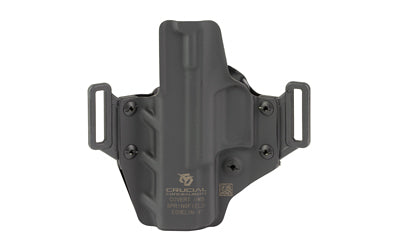 Crucial Concealment Covert OWB Holster, Right Hand, Fits Springfield Echelon 4.0C, Kydex, Black 1460